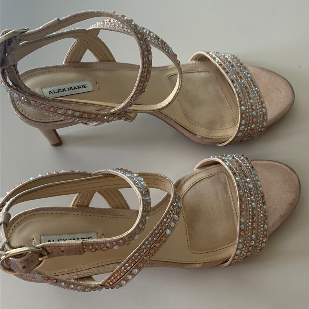 Alex Marie Tan Heels Elegant Strappy Design - Picture 2 of 7